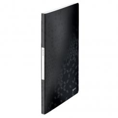 LEITZ Carpeta de fundas WOW. PP. 20 fundas. DIN A4, negro