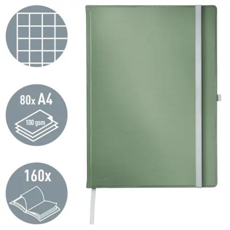 leitz-cuaderno-libreta-con-tapas-duras-leitz-style-80-hojas-cuadriculado-5-din-a4-verdeceladon-cuadriculado-5x5-80-hojas-96-grs-fsc