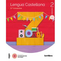 Lengua 2ºprimaria. Trimestral. Construyendo Mundos 2023, Ed. SANTILLANA
