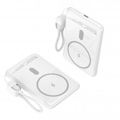 Leotec Power Bank inalámbrico 5000mAh 20W Blanco