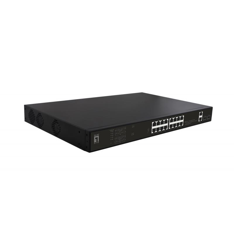 levelone-gep-2021-switch-no-administrado-gigabit-ethernet-10-100-1000-energia-sobre-ethernet-poe-1u-negro