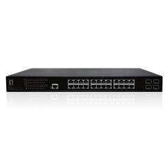 LevelOne GEP-2861 switch Gestionado L2 Gigabit Ethernet (10/100/1000) Energía sobre Ethernet (PoE) 1U Negro