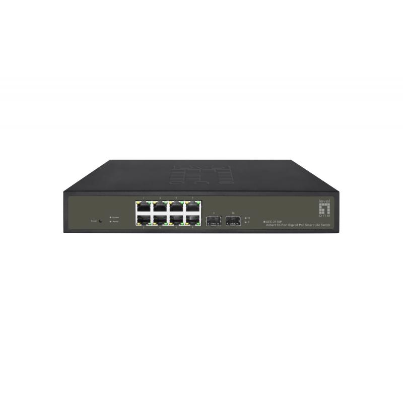levelone-ges-2110p-switch-gestionado-l2-gigabit-ethernet-10-100-1000-energia-sobre-ethernet-poe-negro