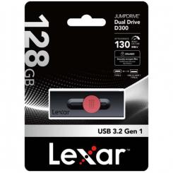 Lexar LEXAR 128GB DUAL TYPE-C AND TYPE-A USB 3.2 FLASH DRIVE, UP TO 130MB/S READ