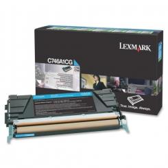Lexmark 746Dn/746DTN/746N/748de/748Dte/748E Cartucho de Toner cian Retornable / 7.000 PAGINAS RETORNABLE