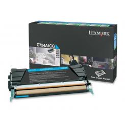 Lexmark C-734/736, X-734/736/738 Toner cian Retornable / (6.000 páginas)