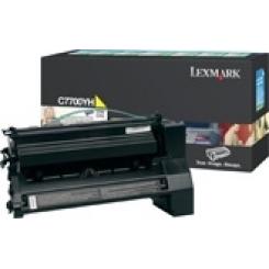 Lexmark C-770/772 Cartucho amarillo alto rendimiento Retornable / 10.000 páginas