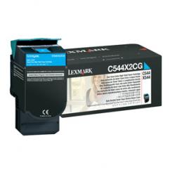 Lexmark C544/546, X544/546 Cartucho Toner cian extra alto rendimiento (4K) /  4.000 pág.