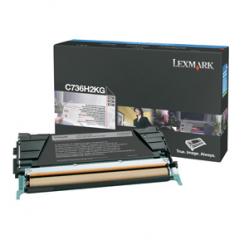 Lexmark C736, X736, X738 Cartucho de Toner negro alto rendimiento (12K) /  12.000 pág.