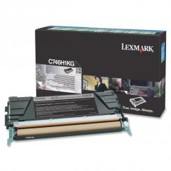 Lexmark C746, C748 Cartucho de Toner negro alto rendimiento Retornable / 12000 páginas