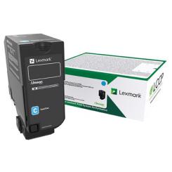 Lexmark CS/CX 727, CS728 Cartucho de Toner cian Retornable /  10 000 pág.