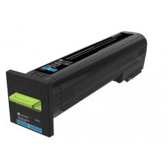 Lexmark CX82X, CX860 Cartucho de Toner cian alto rendimiento Retornable /  17.000 pág.