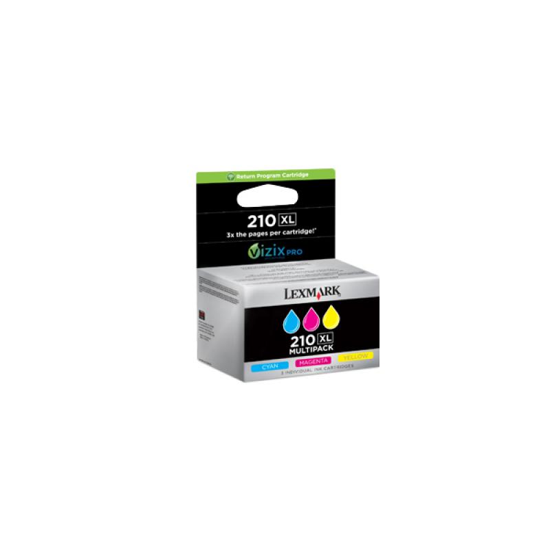 lexmark-office-edge-pro-4000-5500-5500t-cartucho-tricolor-nº210xl-pack-3