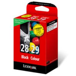 Lexmark Z845/1300/X2500 Pack Cartucho negro Nº28 + Color Nº29 Retornables