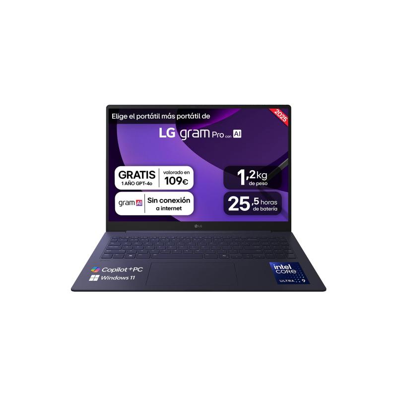 lg-gram-pro-16z90ts-gau99b-ordenador-portatil-copilot-pc-intel-core-ultra-9-288v-portatil-406-cm-16-25k-32-gb-lpddr5x-sdram-1-tb-ssd-wi-fi-7-80211be-windows-11-home-gris