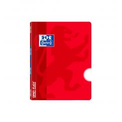 Libreta Grapada T. Plástico Openflex A5+ 48H Liso - Rojo