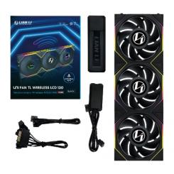 Lian Li 12TLLCD1W3B sistema de refrigeración para ordenador Carcasa del ordenador Ventilador 12 cm Negro