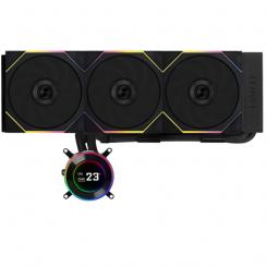 Lian Li GA II Hydroshift II LCD-C 360TL Carcasa del ordenador Sistema de refrigeración líquida todo en uno 12 cm Negro 1 pieza(s)
