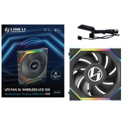 Lian Li UNI FAN SL Wireless LCD 120 Carcasa del ordenador Ventilador 12 cm Negro 1 pieza(s)