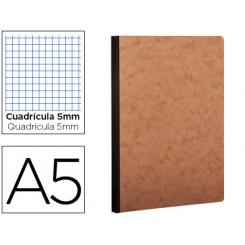 Libreta Age-Bag Tapa Cartulina Lomo Cosido Cuadro 5 mm 96 Hojas Color Havana 148X210 mm