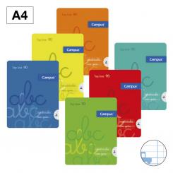 Libreta Campus A4 Tapa PP 48H 90G Cuadrícula Pautada 5 mm