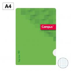 Libreta Campus A4 Tapa PP 48H 90G Cuadriculada CN4 verde