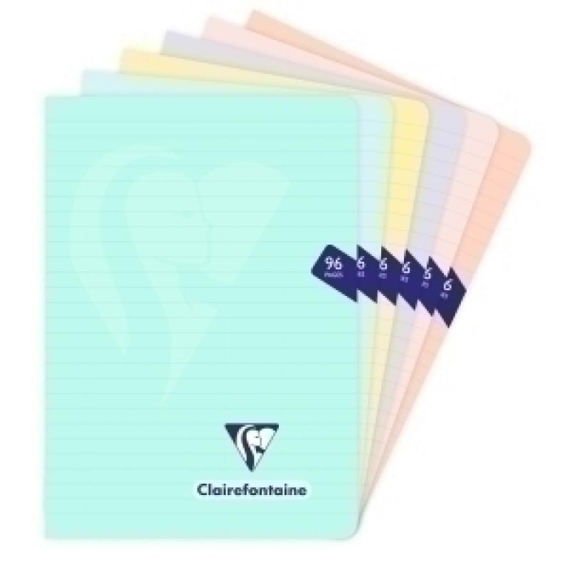 libreta-clairefontaine-poliprolileno-a5-cm-48-hjs-horizontal-colores-pastel