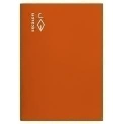 Libreta Escolofi Fº 50H Milimetrado 4X4X16 70G Naranja