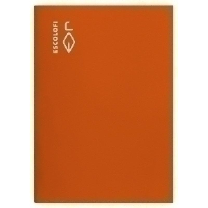 libreta-escolofi-fº-50h-milimetrado-4x4x16-70g-naranja