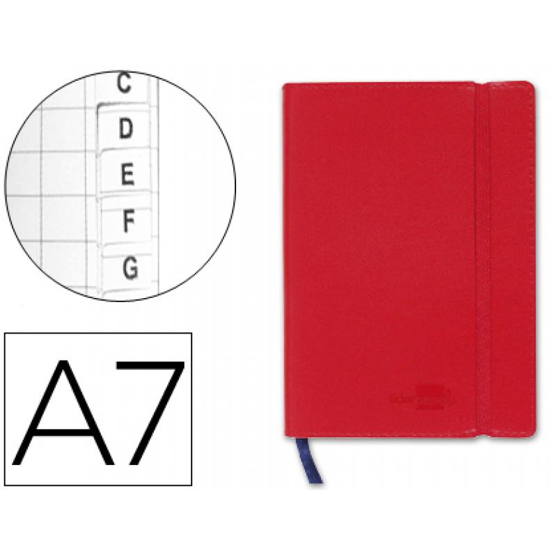libreta-indice-liderpapel-similpiel-a7-120-hojas-70gr-m2-color-rojo