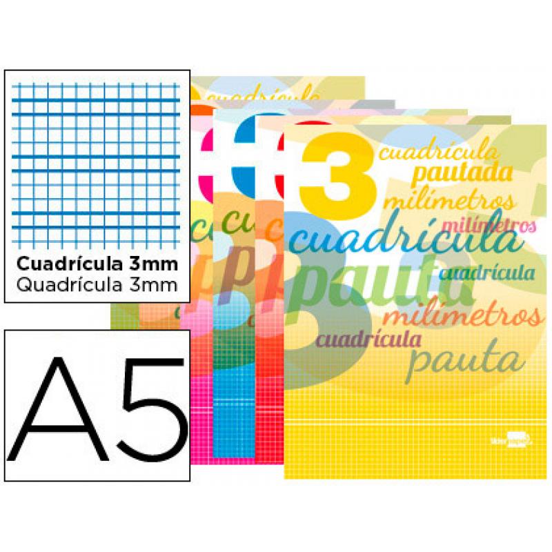 libreta-liderpapel-pautaguia-tapa-cartoncillo-32-hojas-din-a5-70-g-cuadriculado-pautado-3-mm-con-margen