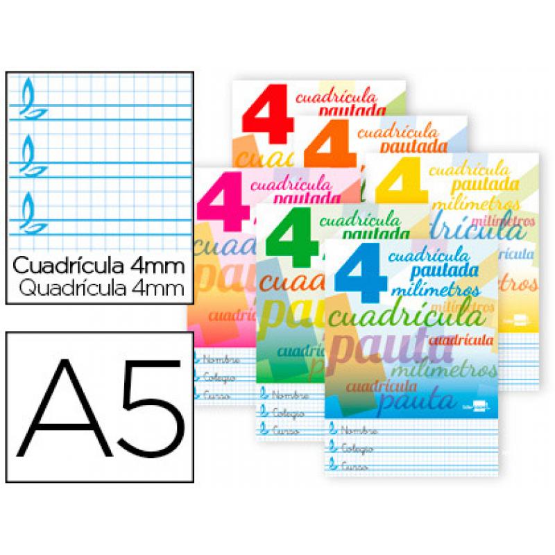 libreta-liderpapel-pautaguia-tapa-cartoncillo-32-hojas-din-a5-70-g-cuadriculado-pautado-4-mm