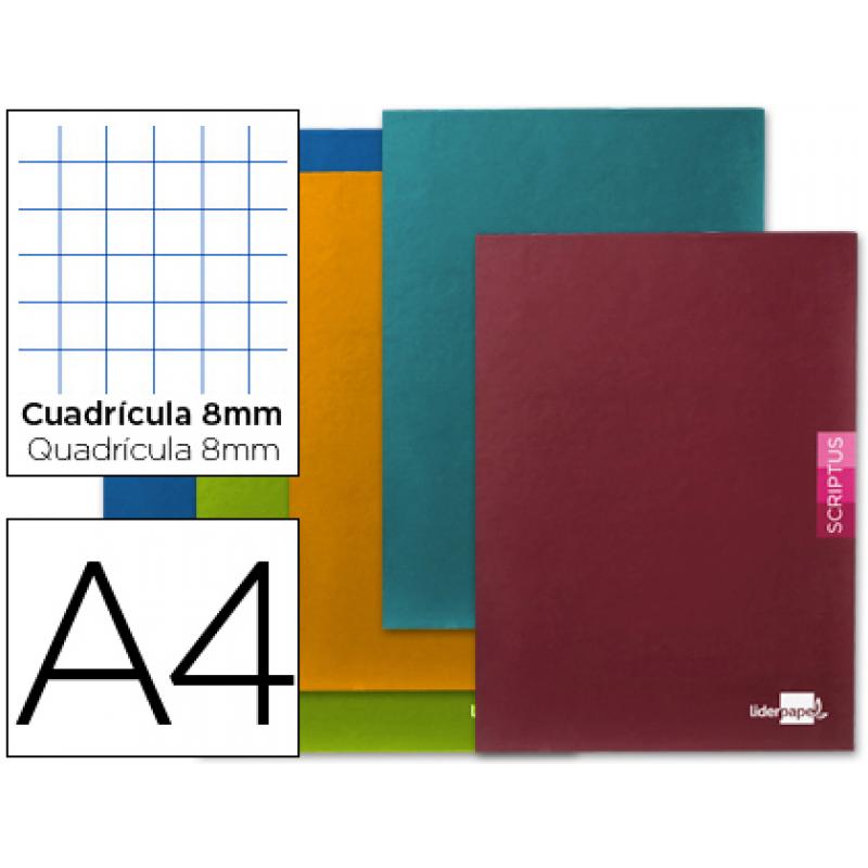 libreta-liderpapel-scriptus-a4-48-hojas-90gr-m2-cuadro-8mm-conmargen