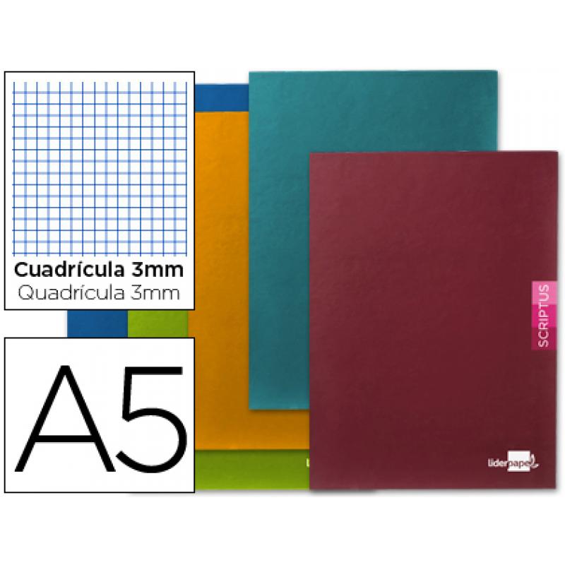 libreta-liderpapel-scriptus-a5-plus-48-hoj-90gr-m2-cuadro-3mmcon-margen