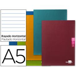 Libreta LIDERPAPEL scriptus A5 plus 48 hoj. 90g/m2 horizontalcon margen