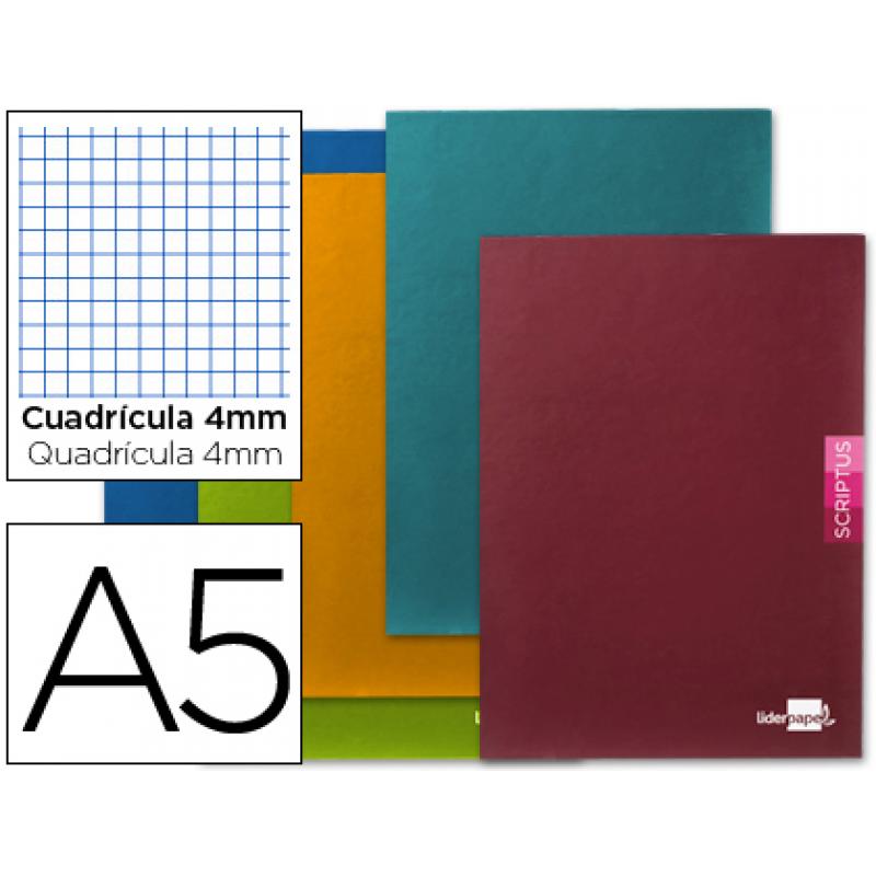 libreta-liderpapel-scriptus-a5-plus-48-hoj90gr-m2-cuadro-4mm-con-margen