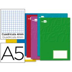 Libreta LIDERPAPEL smart A5 32 hojas 60g/m2cuadro 4mm con margen