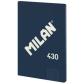 libreta-milan-430-serie-1918-a4-48h-cuadric5x5-95g-azul