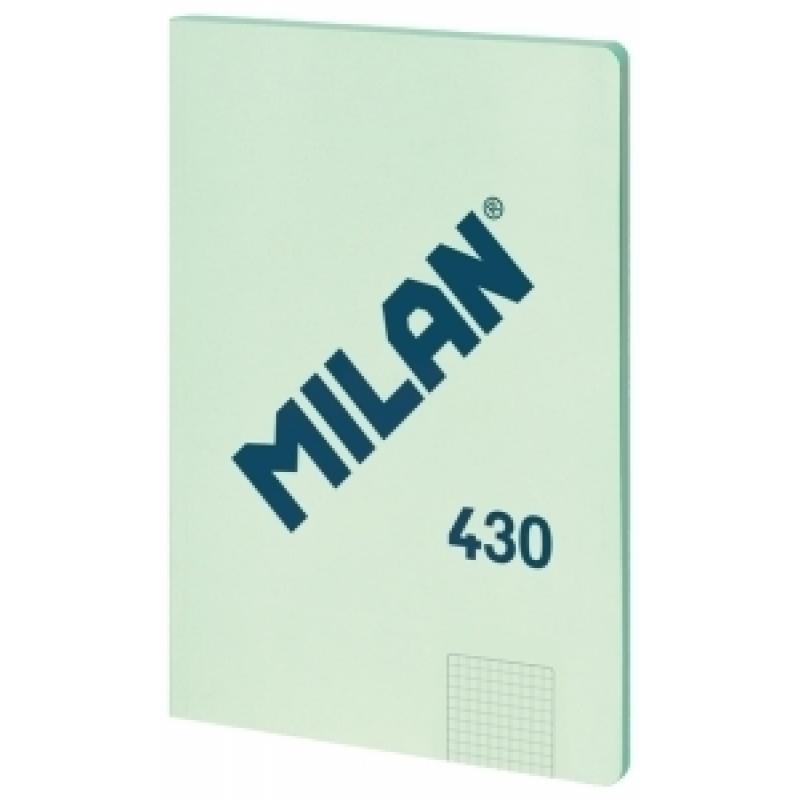libreta-milan-430-serie-1918-a4-48h-cuadric5x5-95g-verde