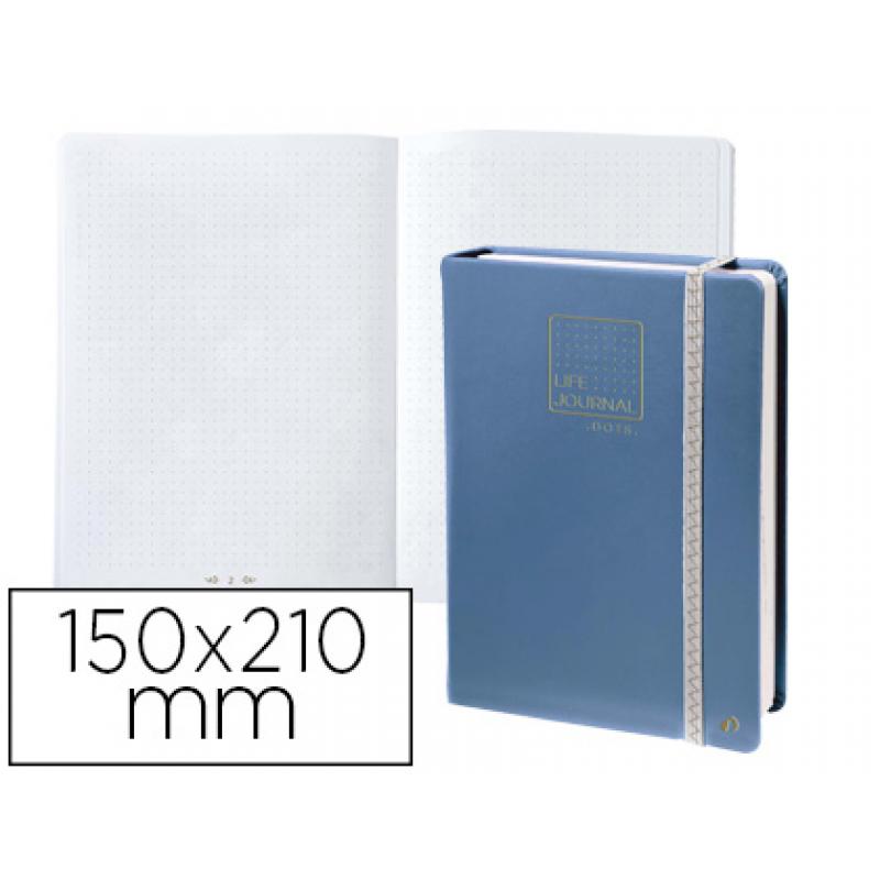 libreta-quo-vadis-life-journal-infinite-dots-puntos-15x21-cm-224-hojas-tapa-similpiel-azul