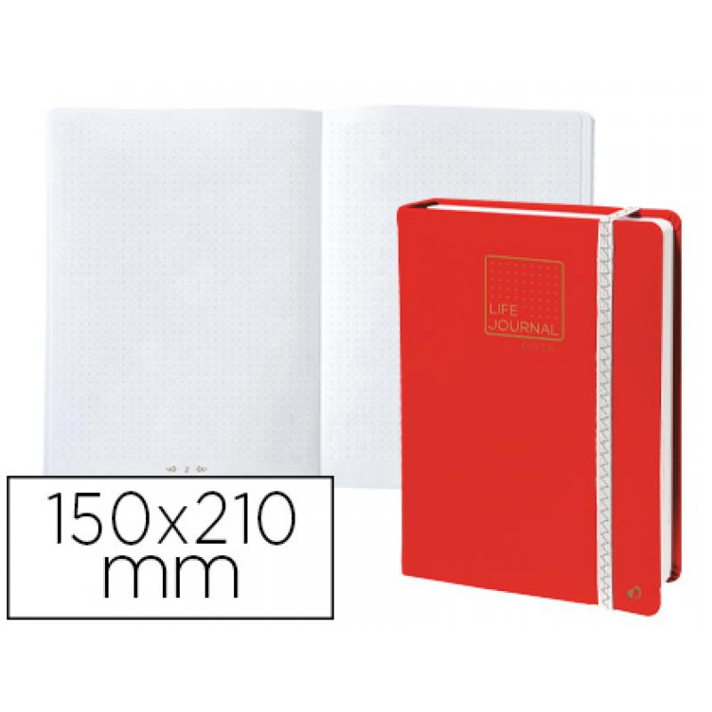 libreta-quo-vadis-life-journal-infinite-dots-puntos-15x21-cm-224-hojas-tapa-similpiel-rojo