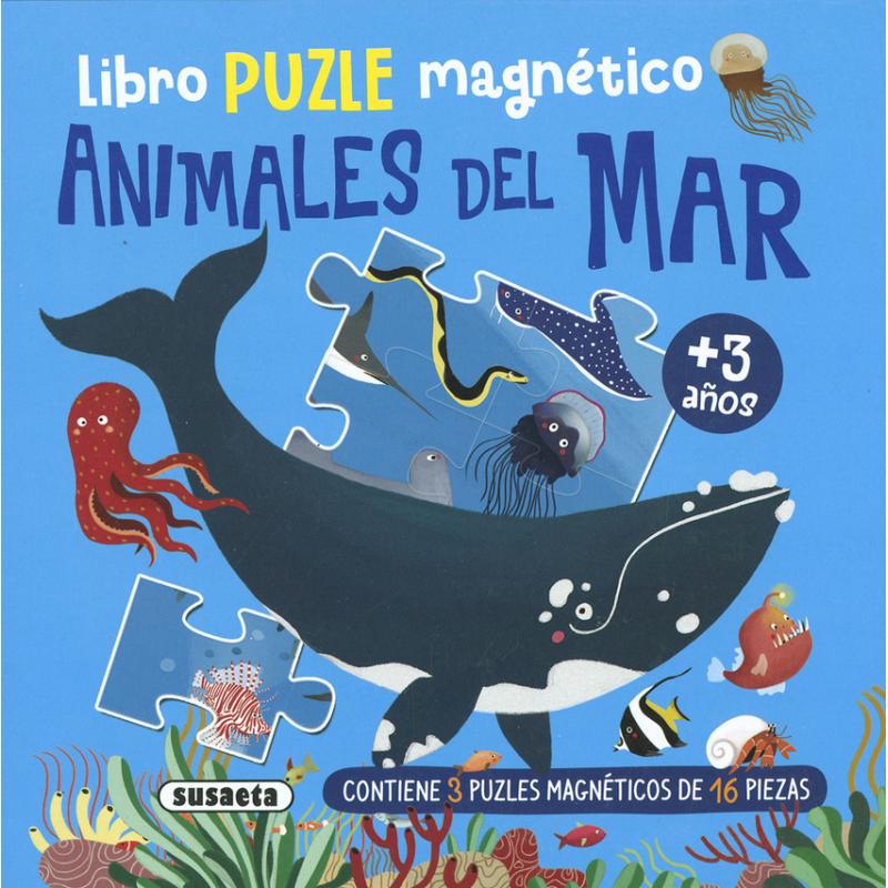 Libro puzle magnético. Animales del mar ( Ed. Susaeta Ediciones)