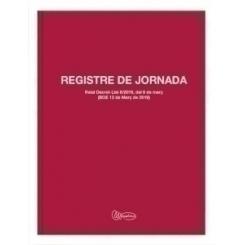 Libro Registro Jornada Laboral Fº 40 H 70 Gr Catalan