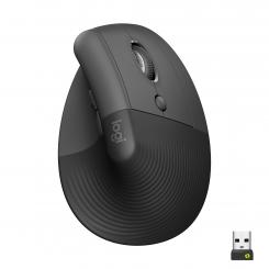 Logitech Lift ratón vertical mano derecha RF Wireless + Bluetooth Óptico 4000 DPI