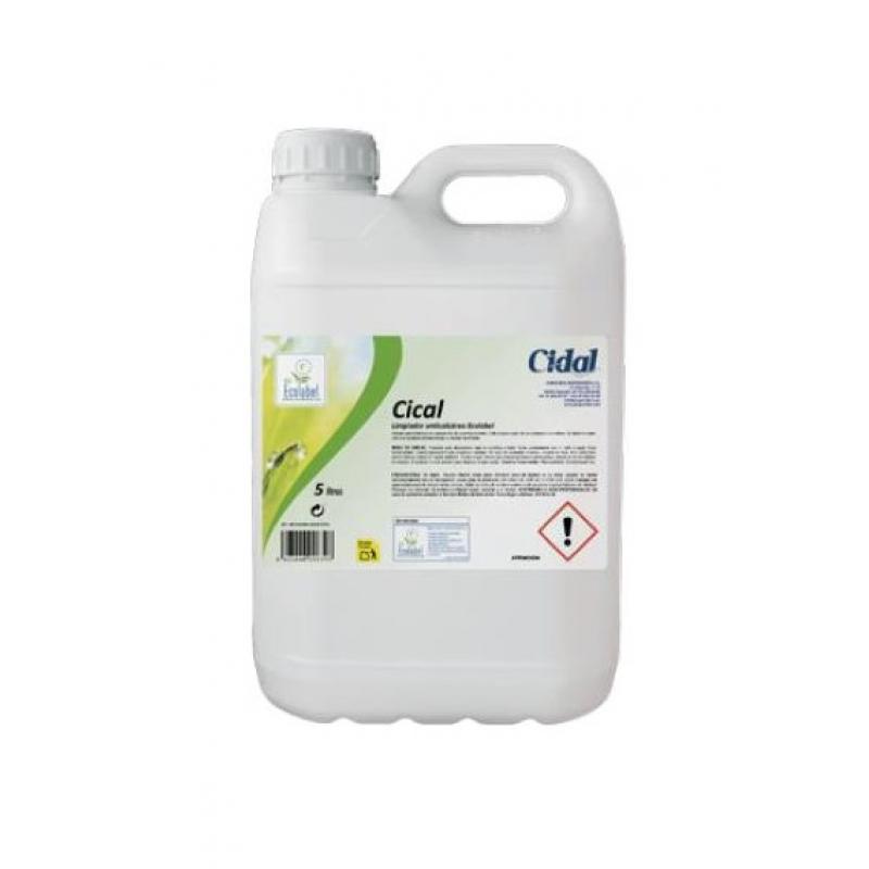 Limpiador Desincrustante Cidal anticalcáreo ecolabel Indicado para la limpieza en baños 5L