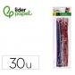 limpiapipas-de-chenilla-liderpapel-30-cm-colores-brillantes-surtidos-bolsa-de-30-unidades