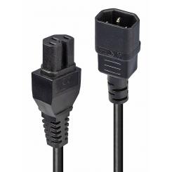 Lindy 30314 cable de transmisión Negro 2 m C14 acoplador C15 acoplador