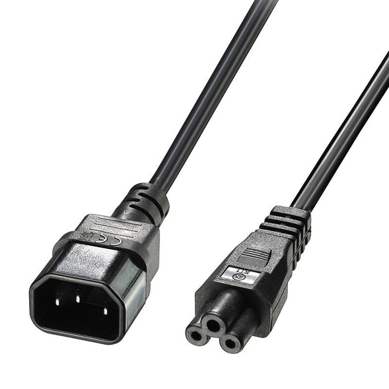 lindy-30341-cable-de-transmision-negro-2-m-c14-acoplador-c5-acoplador