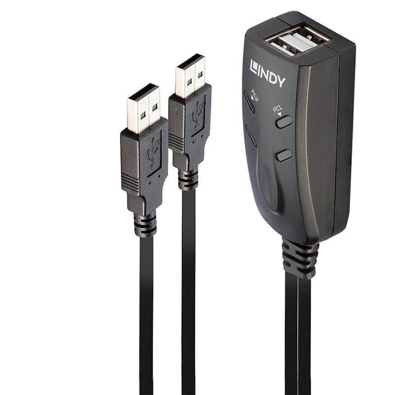 lindy-32165-interruptor-kvm-negro