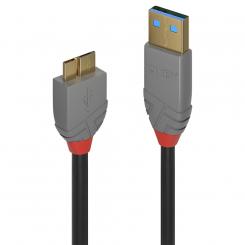 Lindy 36767 cable USB USB 3.2 Gen 1 (3.1 Gen 1) 2 m USB A Micro-USB B Negro